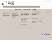 Tablet Screenshot of proact-novotel.com